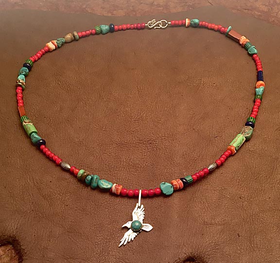 Raven Turquoise Trade Necklace