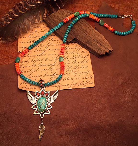 turquoise pendant and necklace