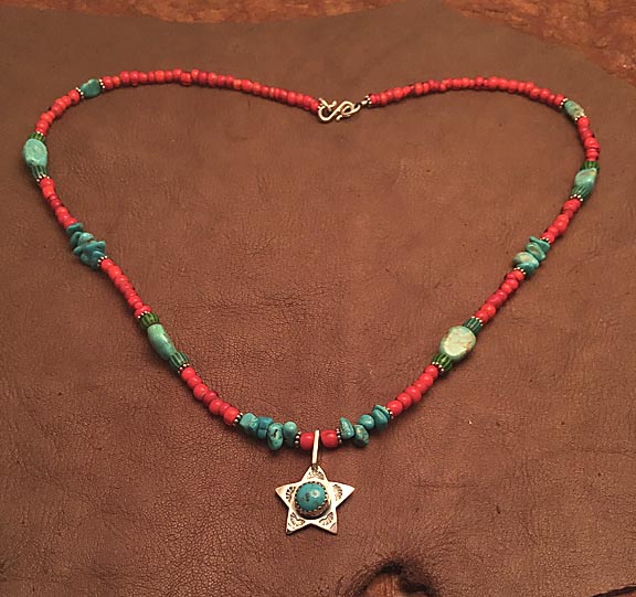 turquoise trade beads western star