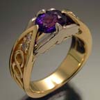 custom raven ring